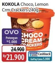 Promo Harga Kokola Cream Crackers Choco, Lemon 240 gr - Alfamidi