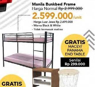 Promo Harga Manilla Bunkbed Frame  - Carrefour