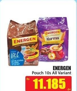 Promo Harga ENERGEN Cereal Instant All Variants per 10 sachet 20 gr - Hari Hari