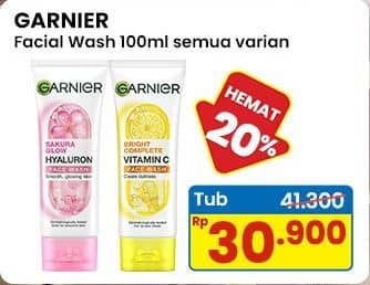 Promo Harga Garnier Facial Cleanser All Variants 100 ml - Indomaret