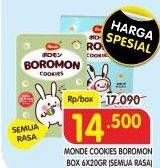 Promo Harga MONDE Boromon Cookies Milk, Original 120 gr - Superindo