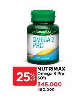 Promo Harga Nutrimax Omega 3 Pro 60 pcs - Watsons