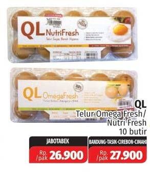 Promo Harga QL Telur Omega Fresh/Nutri Fresh  - Lotte Grosir