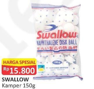 Promo Harga SWALLOW Naphthalene 150 gr - Alfamart