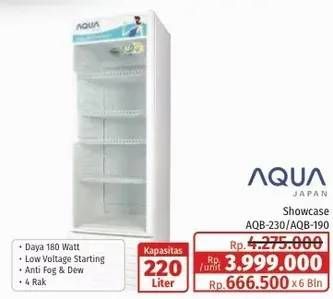 Promo Harga Aqua Snowcase AQB-230/AQB-190  - Lotte Grosir