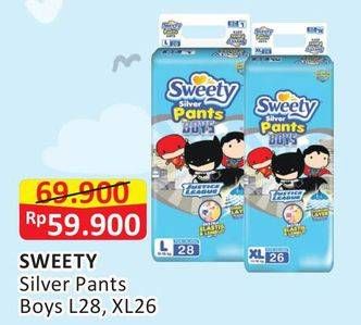 Promo Harga Sweety Silver Pants Boys L28, XL26  - Alfamart