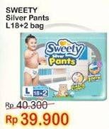 Promo Harga Sweety Silver Pants L18+2  - Indomaret