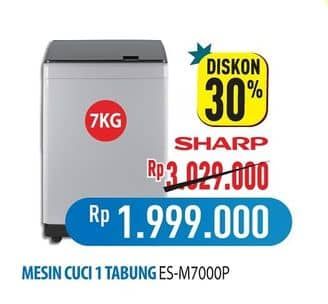 Promo Harga Sharp ES-M7000P-GG  - Hypermart