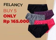 Promo Harga FELANCY Underwear per 5 pcs - Carrefour