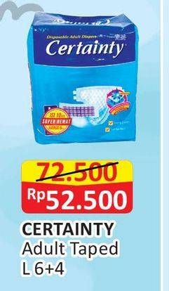 Promo Harga Certainty Adult Diapers L10  - Alfamart