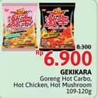 Promo Harga Nissin Gekikara Ramen Carbonara Pedas, Ayam Pedas, Jamur Pedas 109 gr - Alfamidi