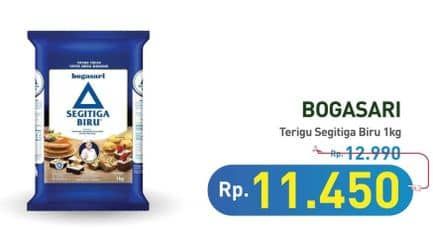 Promo Harga Bogasari Tepung Terigu Segitiga Biru 1000 gr - Hypermart