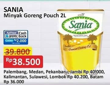 Promo Harga Sania Minyak Goreng 2000 ml - Alfamart