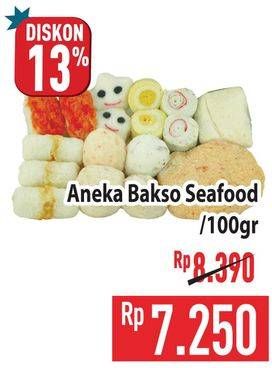 Promo Harga Aneka Bakso Seafood per 100 gr - Hypermart