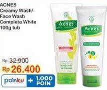 Promo Harga ACNES Creamy Wash/ Face Wash Complete White 100 g  - Indomaret