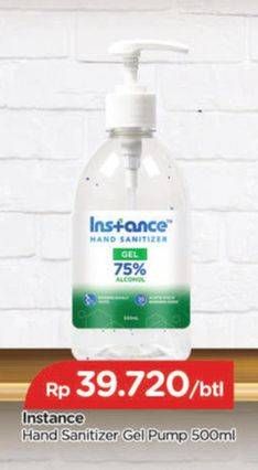 Promo Harga INSTANCE Hand Sanitizer Liquid Spray 500 ml - TIP TOP