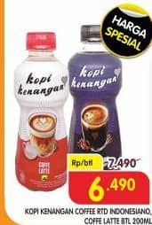 Promo Harga Kopi Kenangan Ready to Drink Indonesiano, Caffe Latte 200 ml - Superindo