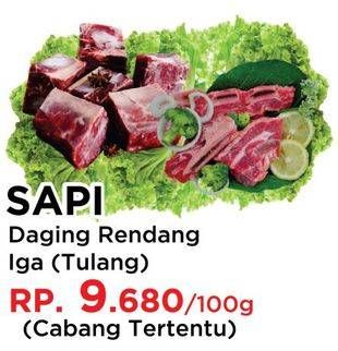 Promo Harga SAPI : Daging Rendang/ Iga Tulang  - Yogya