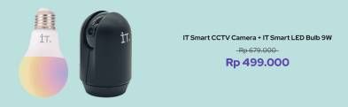 Promo Harga IT Smart CCTV Camera + IT Smart LED Bulb 9W  - iBox