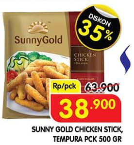 Promo Harga Sunny Gold Chicken Stick/Tempura  - Superindo