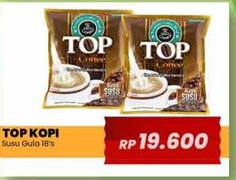 Promo Harga Top Coffee Kopi Gula per 18 sachet 25 gr - Yogya