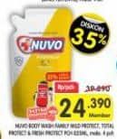 Promo Harga Nuvo Body Wash Mild Protect, Total Protect, Fresh Protect 400 ml - Superindo