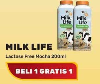 Promo Harga Milk Life Fresh Milk Bebas Laktosa Mocha 200 ml - Yogya