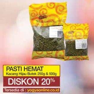 Promo Harga PASTI HEMAT Kacang Hijau Butek 250 gr - Yogya