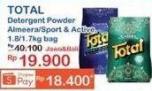 Promo Harga TOTAL Detergent Almeera Green, Sport Active 1800 gr - Indomaret