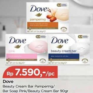 Promo Harga Dove Bar Soap Pampering, Pink, White Beauty 90 gr - TIP TOP