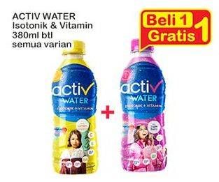 Promo Harga Activ Water Minuman Isotonik + Multivitamin All Variants 380 ml - Indomaret