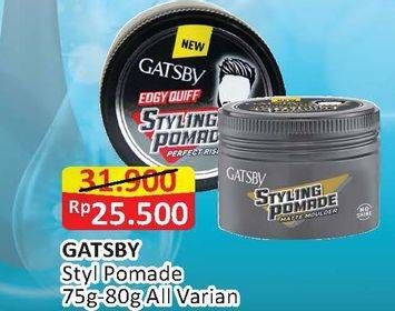 Promo Harga GATSBY Styling Pomade All Variants  - Alfamart