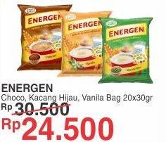 Promo Harga ENERGEN Cereal Instant Vanilla, Chocolate per 20 sachet 30 gr - Yogya