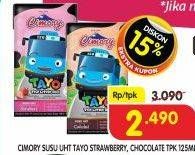 Promo Harga Cimory Susu UHT Strawberry, Chocolate 125 ml - Superindo