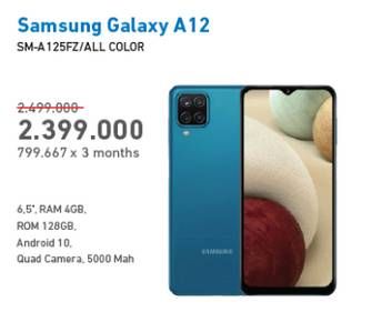 Promo Harga SAMSUNG Galaxy A12  - Electronic City