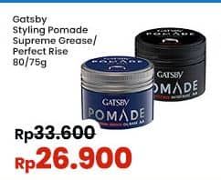 Promo Harga Gatsby Styling Pomade Supreme Grease, Perfect Rise 75 gr - Indomaret