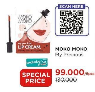 Promo Harga MOKO MOKO My Precious Lip Cream per 5 pcs - Watsons
