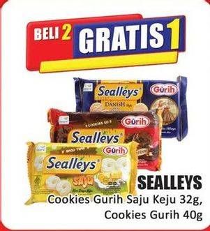 Promo Harga Sealleys Cookies Gurih Saju Cokelat, Keju 32 gr - Hari Hari