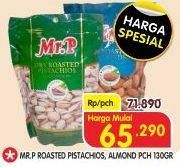 Promo Harga MR.P Peanuts Roasted Pistachios, Roasted Almonds 130 gr - Superindo