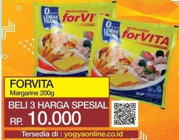 Promo Harga FORVITA Margarine per 3 sachet 200 gr - Yogya