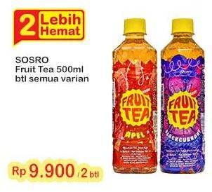 Promo Harga Sosro Fruit Tea All Variants 500 ml - Indomaret