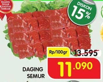 Promo Harga Daging Semur per 100 gr - Superindo