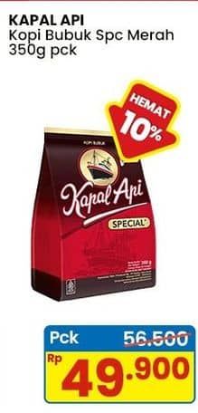 Promo Harga Kapal Api Kopi Bubuk Special 350 gr - Indomaret