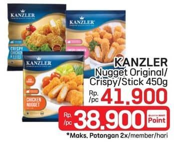 Promo Harga Kanzler Chicken Nugget Original, Crispy, Stick Crispy 450 gr - LotteMart