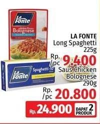 Promo Harga LA FONTE Spaghetti & Sauce Bolognese  - LotteMart