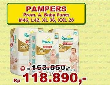 Promo Harga PAMPERS Premium Care Active Baby Pants M46, L42, XL36, XXL28  - TIP TOP