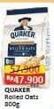 Promo Harga Quaker Oatmeal Rolled Oats 800 gr - Alfamart
