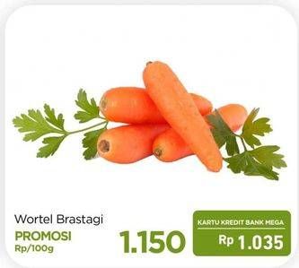 Promo Harga Wortel Berastagi per 100 gr - Carrefour