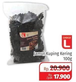 Promo Harga CHOICE L Jamur Kuping Kering 100 gr - Lotte Grosir