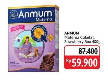 Promo Harga Anmum Materna Cokelat, Strawberry White Chocolate 400 gr - Alfamidi